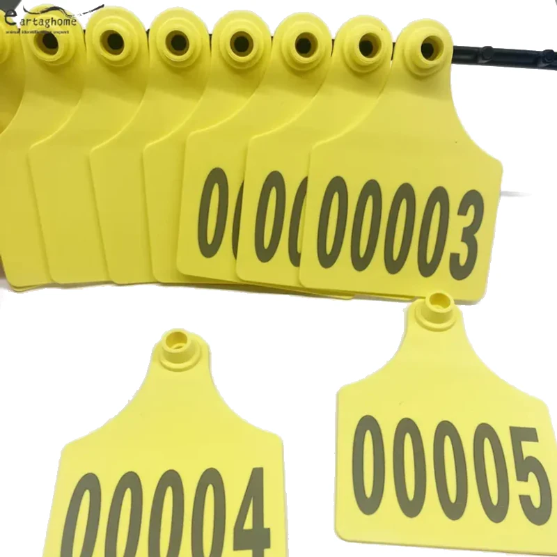 Large Visual Cattle Ear Tags 75×100mm
