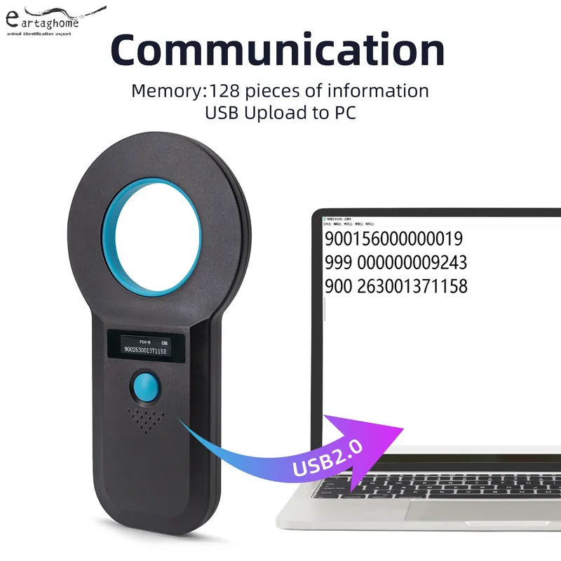 Animal chip scanner SAH6100 Bluetooth reader (3)