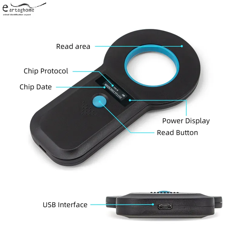 Animal chip scanner SAH6100 Bluetooth reader (4)