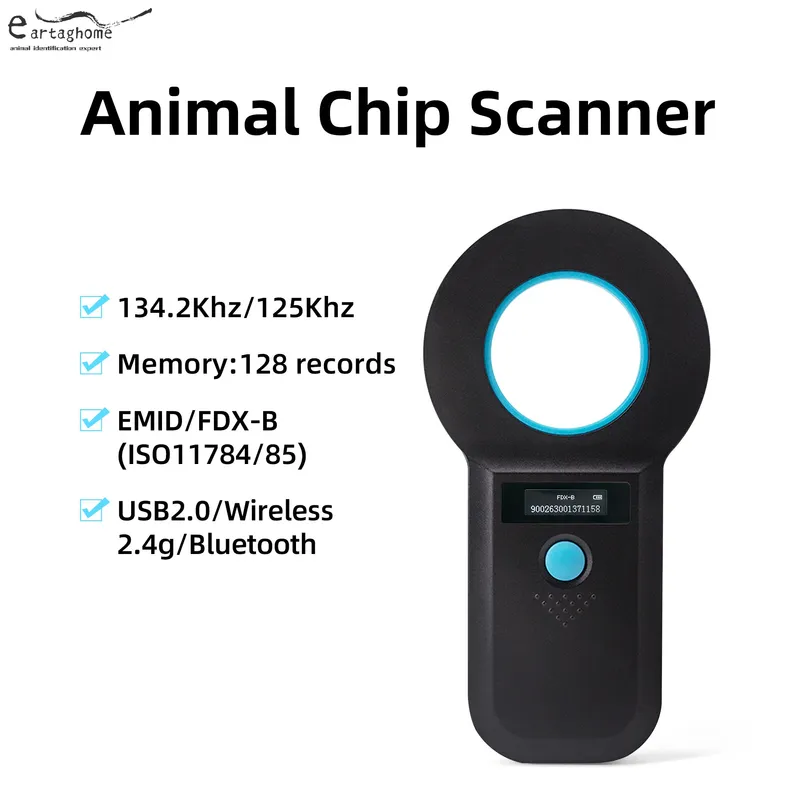 Animal chip scanner SAH6100 Bluetooth reader