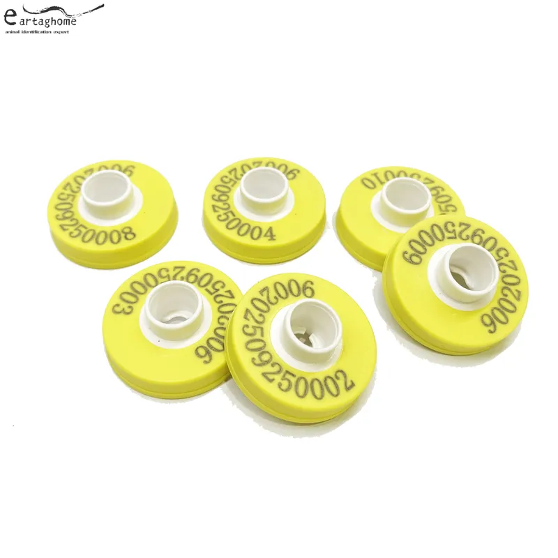 RFID Female Ear Tag White & Yellow SAF1105 10