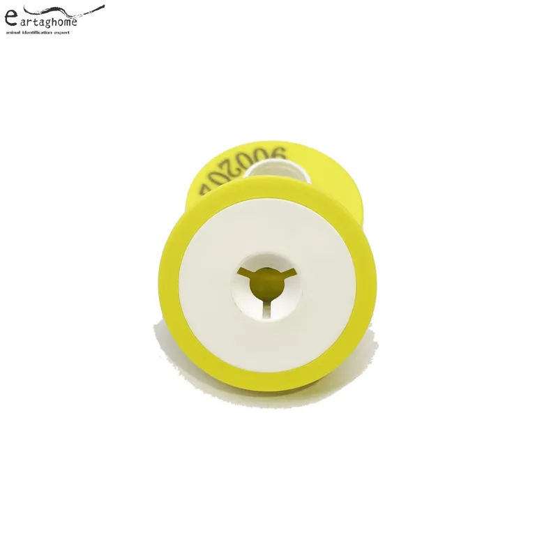 RFID Female Ear Tag White & Yellow SAF1105 5