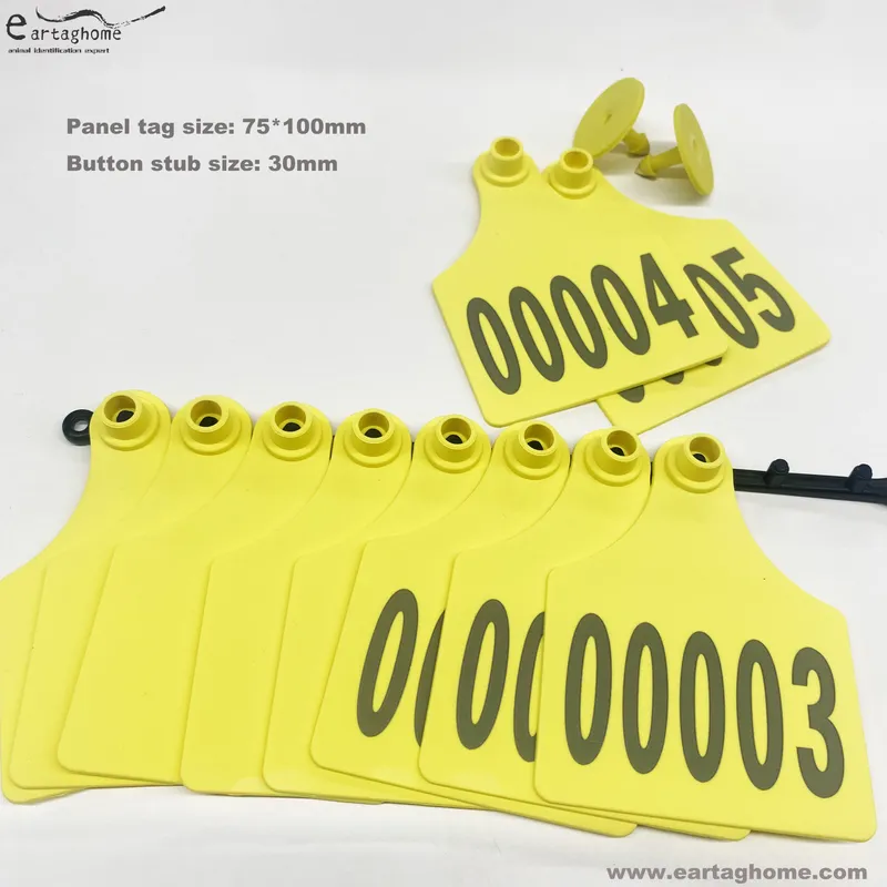 SAV026 large flag cattle ear tags (5)
